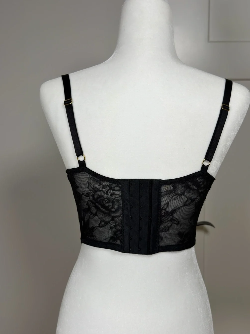 Victoria's Secret Black Lace Longline Bustier - Picture 2 of 3